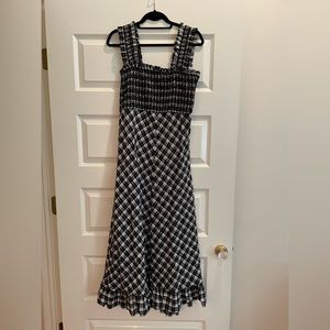 Ganni smocked bodice sundress